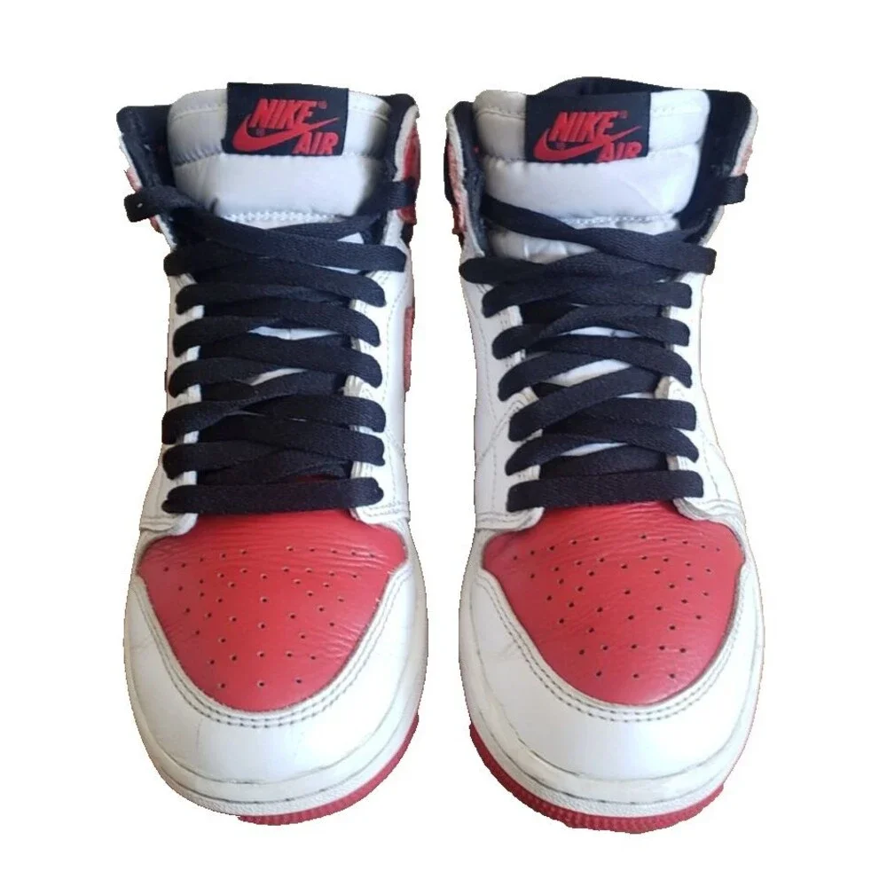 Nike Air Jordan 1 Mid Gym Red White Black 575441-161 Youth Size 4